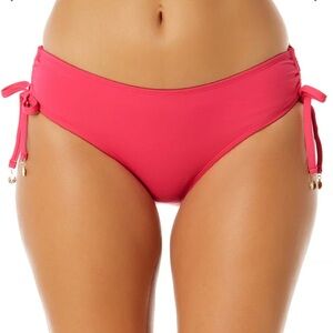 NWT Anne Cole Bikini Bottoms XS Berry Side Tie X-Small